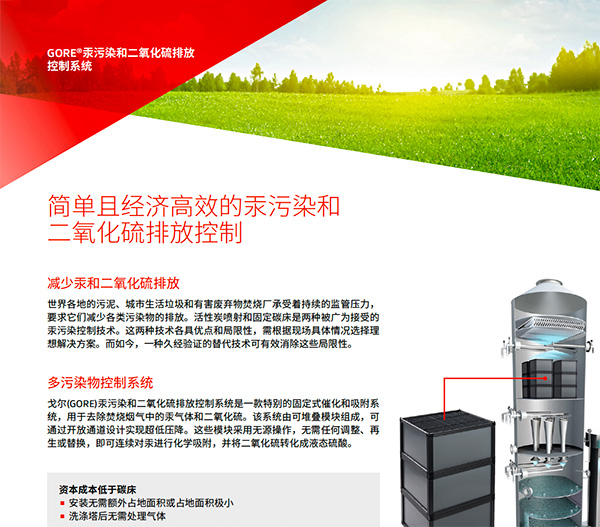 簡單、經濟有效的汞污染和二氧化硫排放控制系統(tǒng)的圖片。